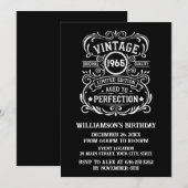 Gepersonaliseerde zestig vintage 60ste verjaardags kaart (Voorkant / Achterkant)