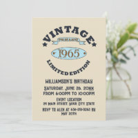 Gepersonaliseerde zestig vintage 60ste verjaardags