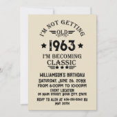 Gepersonaliseerde zestig vintage 60ste verjaardags kaart (Voorkant)