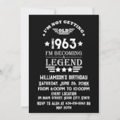 Gepersonaliseerde zestig vintage 60ste verjaardags kaart (Voorkant)