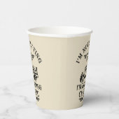 Gepersonaliseerde zestig vintage 60ste verjaardags papieren bekers (Rechts)