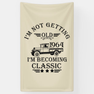 Gepersonaliseerde zestig vintage 60ste verjaardags spandoek