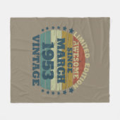 Gepersonaliseerde zeventig vintages 70ste verjaard fleece deken (Voorkant (Horizontaal))