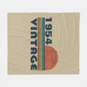 Gepersonaliseerde zeventig vintages 70ste verjaard fleece deken (Voorkant (Horizontaal))