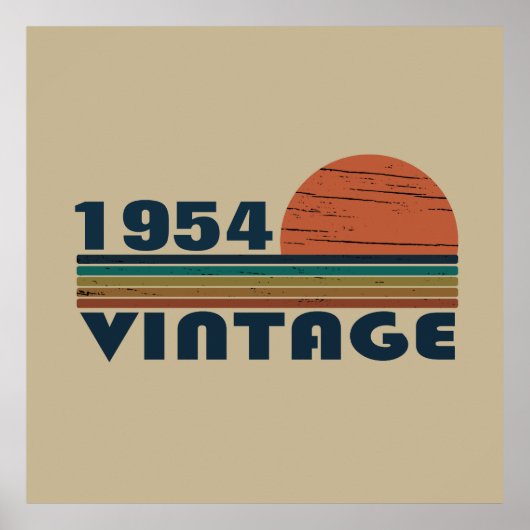 Gepersonaliseerde zeventig vintages 70ste verjaard poster (Voorkant)