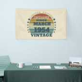 Gepersonaliseerde zeventig vintages 70ste verjaard spandoek (Beurs)