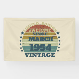 Gepersonaliseerde zeventig vintages 70ste verjaard spandoek
