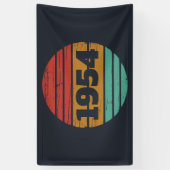 Gepersonaliseerde zeventig vintages 70ste verjaard spandoek (Verticaal)