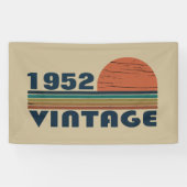 Gepersonaliseerde zeventig vintages 70ste verjaard spandoek (Horizontaal)