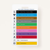 Gepersonaliseerde ziekenhuis Medische ID Badge Sja (Achterkant)