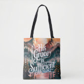 Gepersonaliseerde Zijn genade is voldoende Christe Tote Bag (Voorkant)