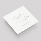 Gepersonaliseerde Zilver 'Happy Ever After' bruilo Servet