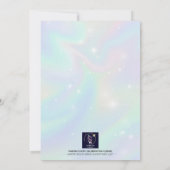 Gepersonaliseerde Zilveren Ballerina Ballet Verjaa Kaart (Achterkant)