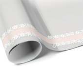 Gepersonaliseerde zilveren bruid en bruidegom name cadeaupapier (Rol Hoek)