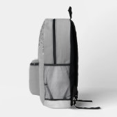 Gepersonaliseerde Zilveren Girly Glitter Druppels  Bedrukte Rugzak (Rechts)