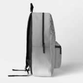 Gepersonaliseerde Zilveren Girly Glitter Druppels  Bedrukte Rugzak (Links)