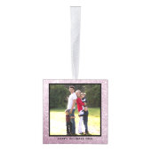 Gepersonaliseerde Zilveren Glitter Familie Vakanti Decoratie (Rechts)