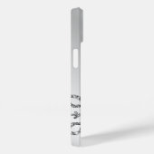 Gepersonaliseerde zilveren glitter sneeuwvlokken o Case-Mate iPhone case (Achterkant / Rechts)