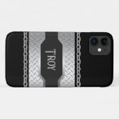 Gepersonaliseerde zilveren metalen en ketting Case-Mate iPhone case (Achterkant (horizontaal))