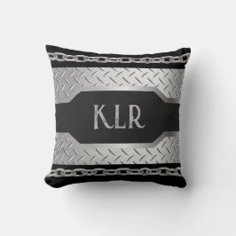 Gepersonaliseerde zilveren metalen en kettingen kussen