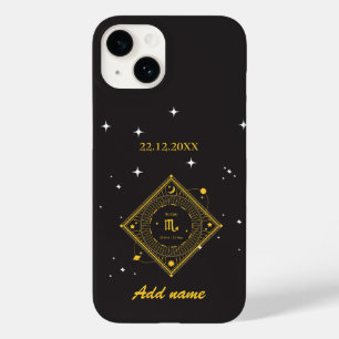 Gepersonaliseerde Zodiac Aangepaste naam Schorpioe Case-Mate iPhone 14 Hoesje