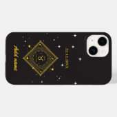 Gepersonaliseerde Zodiac aangepaste naam Taurus Case-Mate iPhone Case (Achterkant (horizontaal))