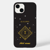Gepersonaliseerde Zodiac Custom naam Steenbok Case-Mate iPhone Case (Achterkant)