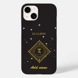 Gepersonaliseerde Zodiac Custom naam Steenbok Case-Mate iPhone 14 Hoesje