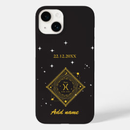 Gepersonaliseerde Zodiac Custom naam Vissen Case-Mate iPhone 14 Hoesje
