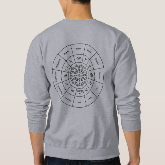 Gepersonaliseerde Zodiac Sweatshirt (Achterkant)
