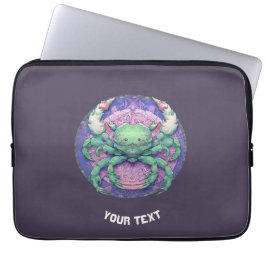 GEPERSONALISEERDE ZODIACKANKER TEKEN LAPTOP SLEEVE