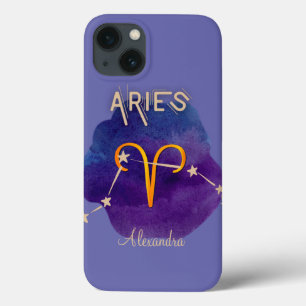 Gepersonaliseerde zodige Sign Aries Constellation Case-Mate iPhone Case