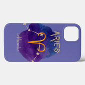 Gepersonaliseerde zodige Sign Aries Constellation Case-Mate iPhone Case (Achterkant (horizontaal))