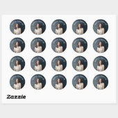 Gepersonaliseerde zoete 16 foto ronde sticker (Vel)