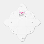 Gepersonaliseerde zoete 16 gunst box bedankdoosjes (Uitgevouwen)