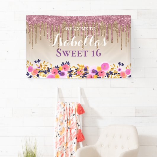 Gepersonaliseerde zoete 16 | Klitter voor het uits Spandoek (Insitu)