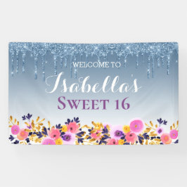 Gepersonaliseerde zoete 16 | Klitter voor het uits Spandoek