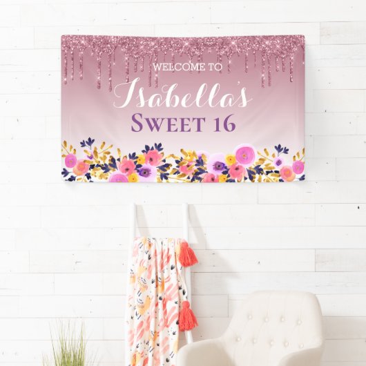 Gepersonaliseerde zoete 16 | Klitter voor het uits Spandoek (Insitu)