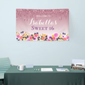 Gepersonaliseerde zoete 16 | Klitter voor het uits Spandoek (Beurs)