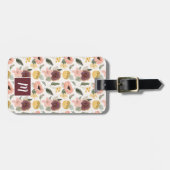 Gepersonaliseerde zoete  bloemen bagagelabel (Voorkant horizontaal)