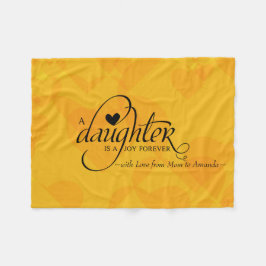 Gepersonaliseerde zoete geschenken voor dochter fleece deken