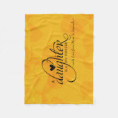 Gepersonaliseerde zoete geschenken voor dochter fleece deken (Voorkant)