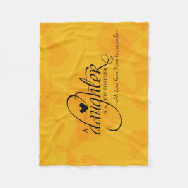Gepersonaliseerde zoete geschenken voor dochter fleece deken
