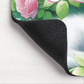 Gepersonaliseerde zoete witte kitten napping muismat (Hoek)