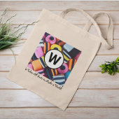 Gepersonaliseerde Zoethout Allerlei Monogram met Q Tote Bag
