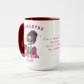 Gepersonaliseerde Zombie Coffee Moe Mom Club mok (Voorkant links)