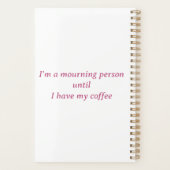 Gepersonaliseerde Zombie Koffie Moe Moeders Club E Planner (Achterkant)