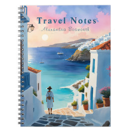 Gepersonaliseerde zomer in Griekenland Travel Noti Notitieboek