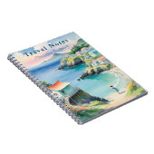 Gepersonaliseerde zomer in Zuid-Korea Travel Notit Notitieboek (Rechterzijde)