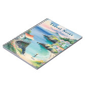 Gepersonaliseerde zomer in Zuid-Korea Travel Notit Notitieboek (Linkerzijde)